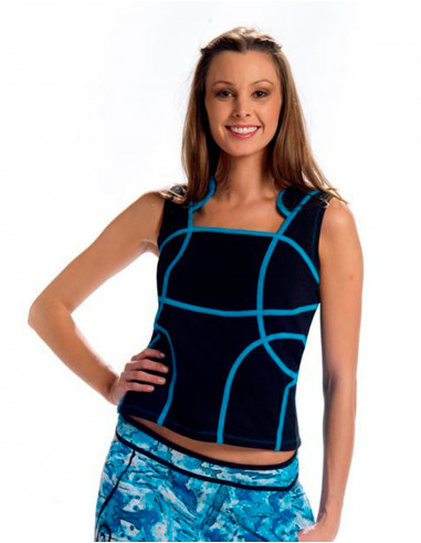 Sleeveles knitted tee shirt