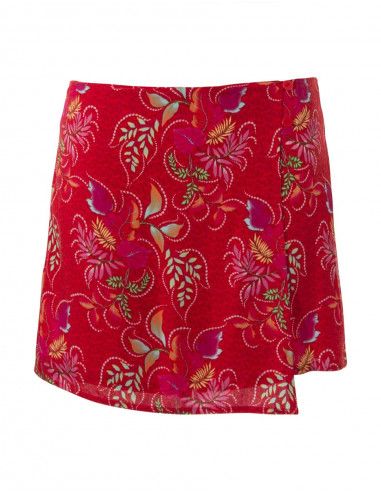 Short Viscose Panneau Devant Imprime Gra