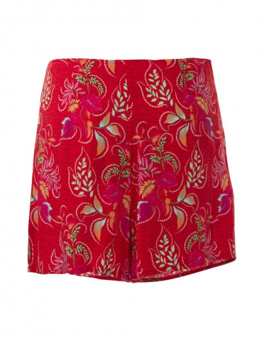 Short Viscose Panneau Devant Imprime Gra