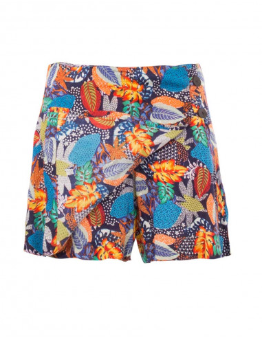 Short Viscose Panneau Devant Imprime Tut