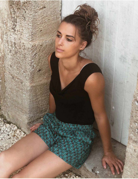 Short Viscose Imprime Dakar