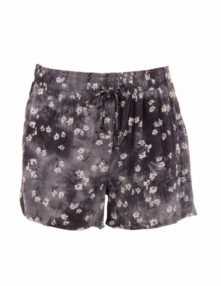 Rayon short T/D with embroideries