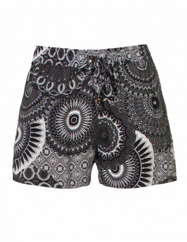 Rayon short with kenyan print