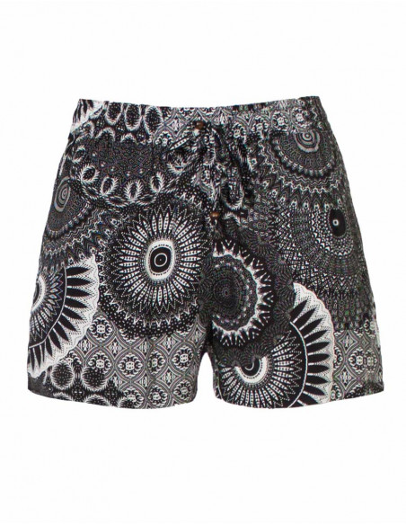 Rayon short with kenyan print
