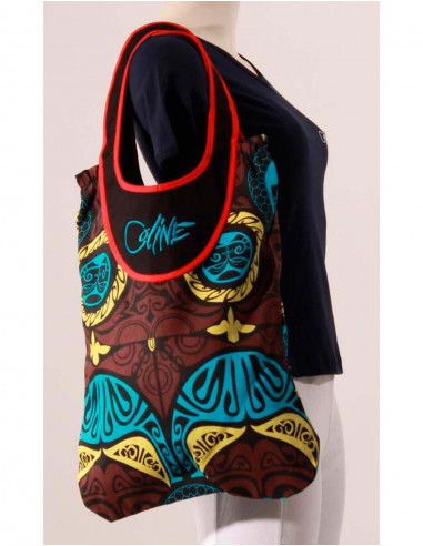 Cotton canvas printed with embroideries