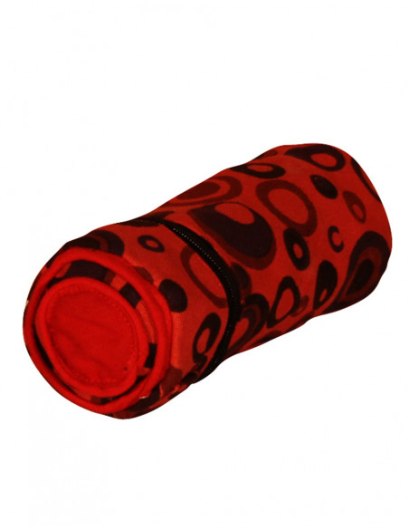 Cotton canvas pencil case bubbles printed