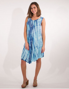 Viscose dress with lurex