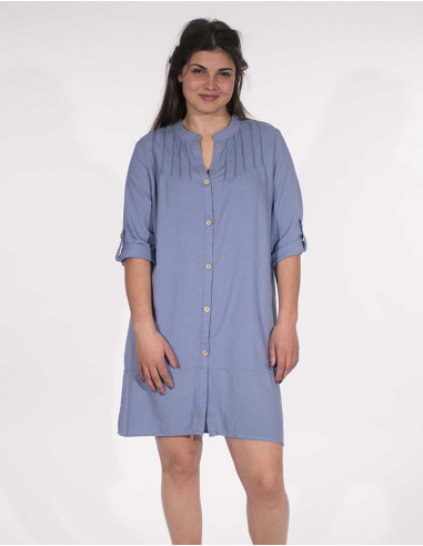 DRESS 55% LINEN 45% VISCOSE ML