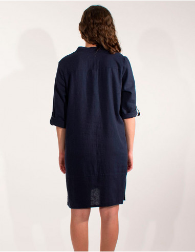 DRESS 55% LINEN 45% VISCOSE ML