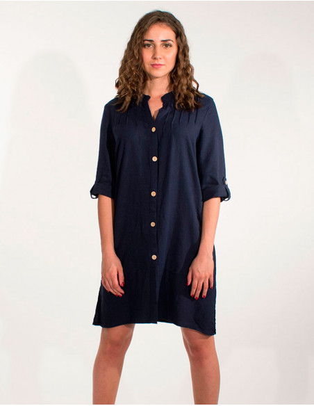 DRESS 55% LINEN 45% VISCOSE ML