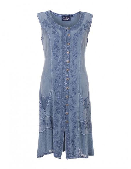 Robe Viscose Sw Sans Manches