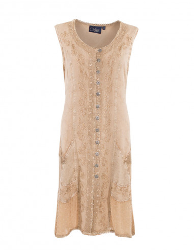 Robe Viscose Sw Sans Manches