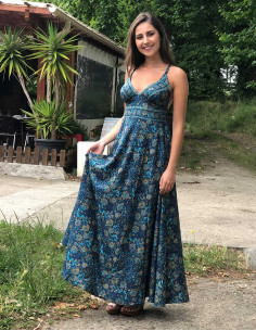 Robe Longue Polyester Dos...