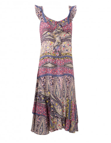 Robe Viscose Sans Manches Imprime Jane