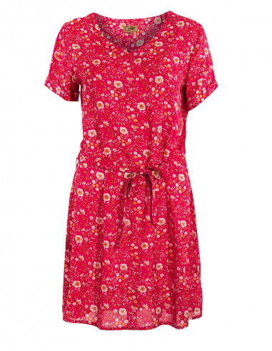 Printed Short Sleeve Viscose Dress Indiana