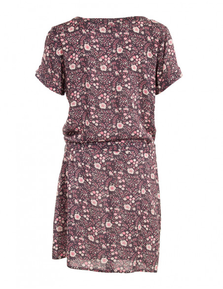 Robe Viscose Manches Courtes Imp Indiana