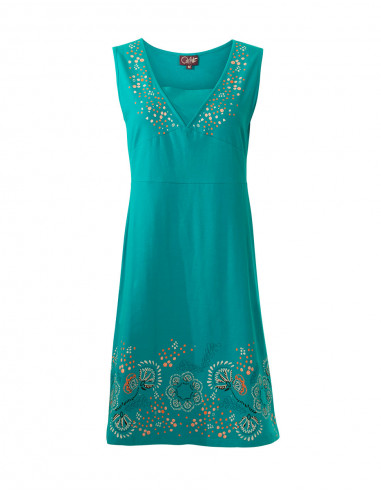 Knit Dress 95% Cotton 5% Elastane Without