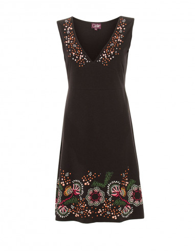 Knit Dress 95% Cotton 5% Elastane Without