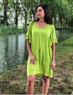 Robe Crepe De Viscose...