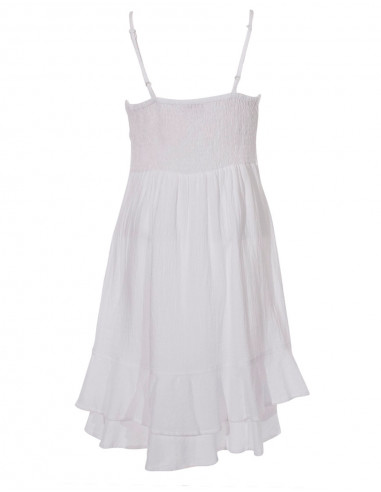 Robe Crepe De Coton Doublee Bretelles