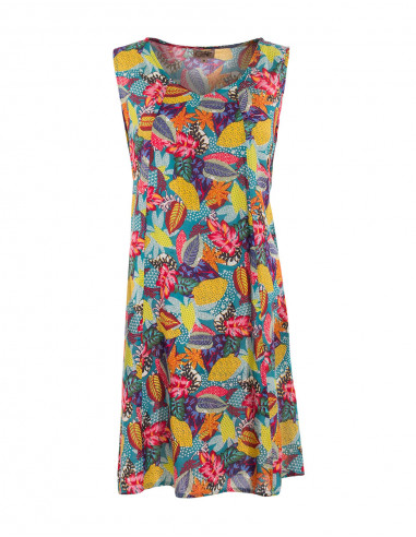 Tutti Printed Sleeveless Viscose Dress