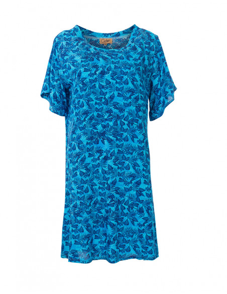 Viscose Short Sleeve Dress Can Print