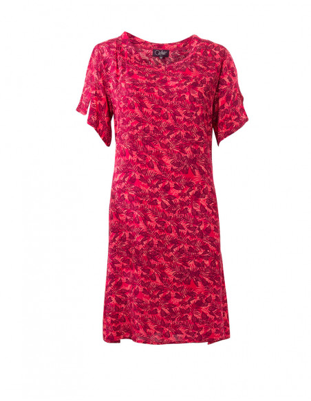 Viscose Short Sleeve Dress Can Print
