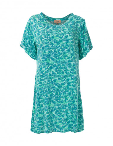 Viscose Short Sleeve Dress Can Print