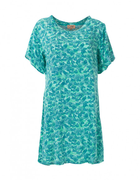 Viscose Short Sleeve Dress Can Print