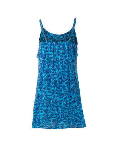 Robe Viscose Bretelles Imprime Canaries