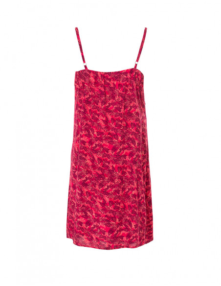 Robe Viscose Bretelles Imprime Canaries