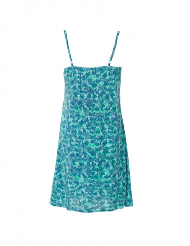 Robe Viscose Bretelles Imprime Canaries