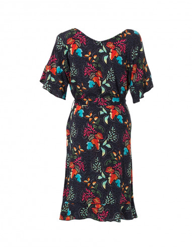 Robe Viscose Manches Courtes Ceinture Im