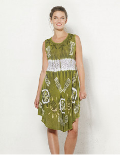 Short Dress Viscose Crepe...