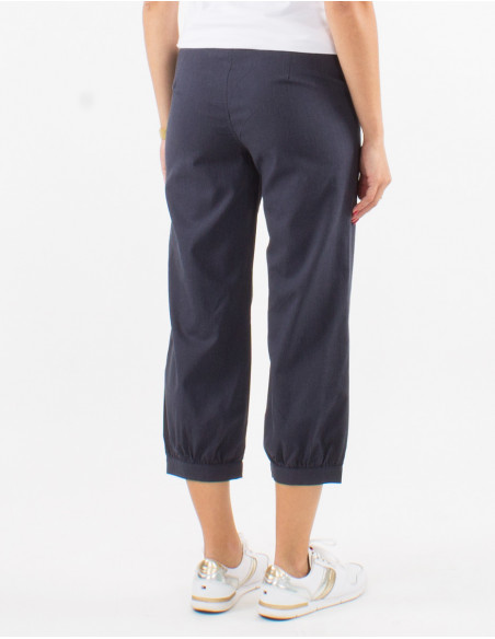 52% viscose 48% cotton trousers with pockets