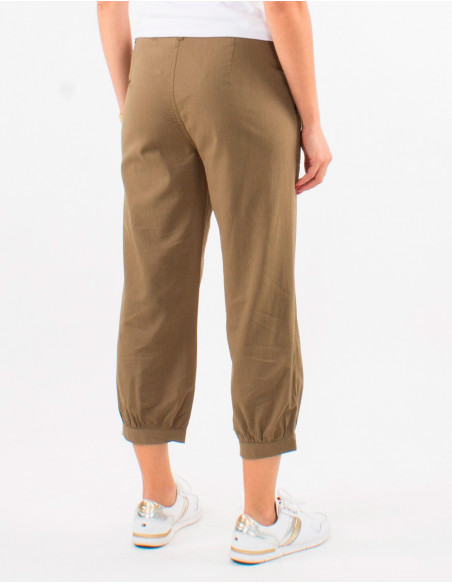 52% viscose 48% cotton trousers with pockets