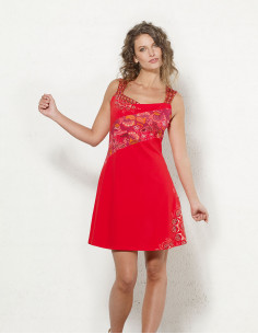 Knit Dress 97% Cotton 3%...