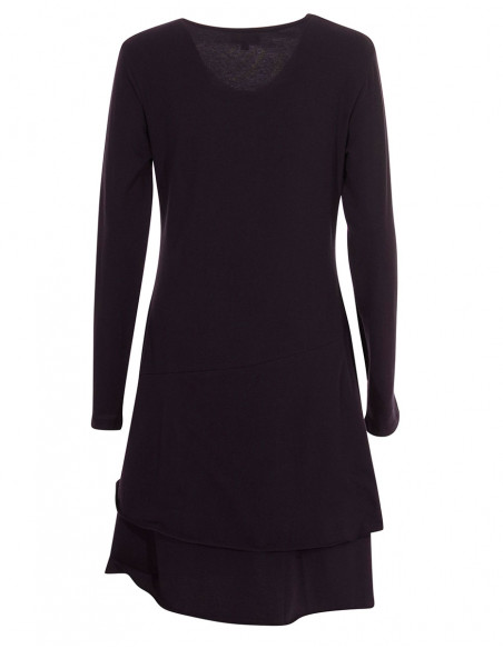 Robe Maille 95%Coton 5%Elasthanne Fleurs