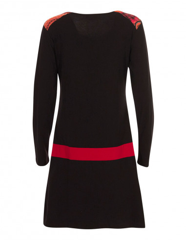 Robe Maille 97% Coton 3% Elasthanne Patchs