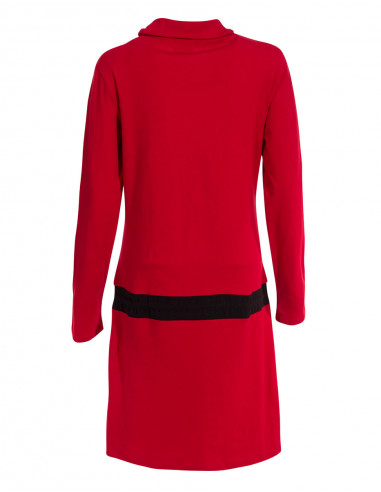 Robe Maille 97% Coton 3% Elasthanne Imprimée