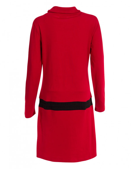 Robe Maille 97% Coton 3% Elasthanne Imprimée