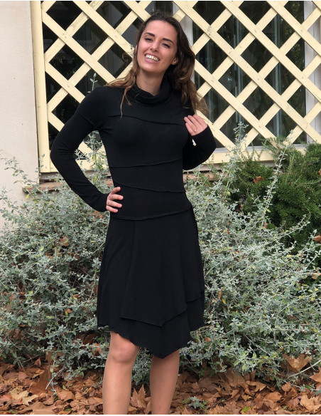 Knitted 60% rayon 35% polyester 5% elastane dress