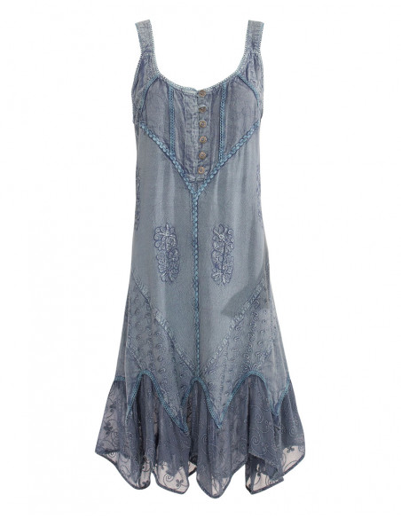 Robe Viscose Sw Sans Manches