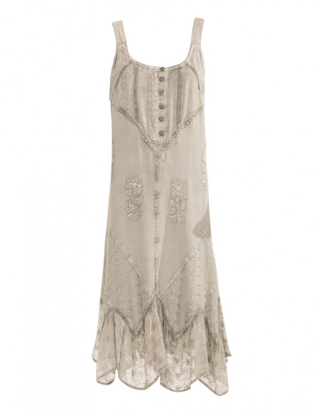 Robe Viscose Sw Sans Manches