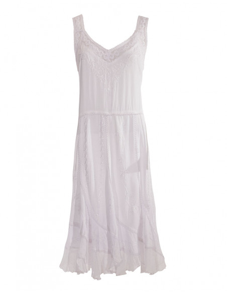 Robe Viscose Sw Sans Manches