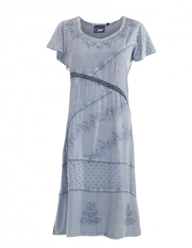 Robe Viscose Sw Manches Courtes