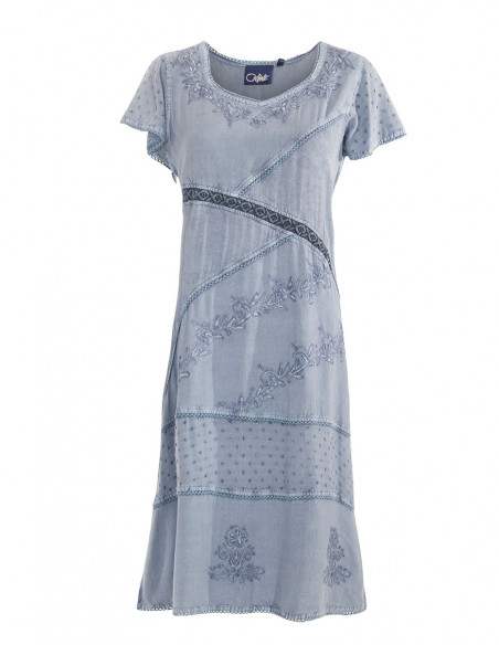 Robe Viscose Sw Manches Courtes