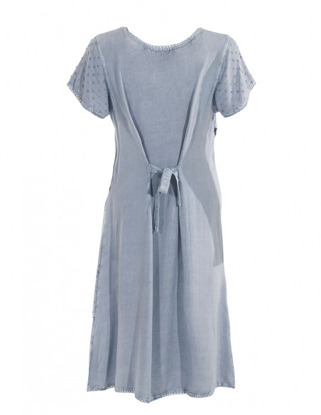 Robe Viscose Sw Manches Courtes