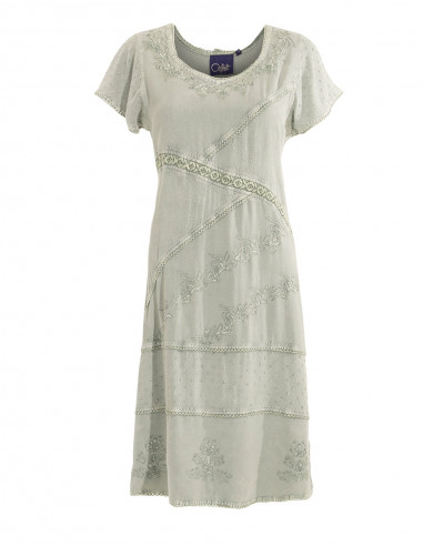 Robe Viscose Sw Manches Courtes