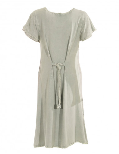 Robe Viscose Sw Manches Courtes